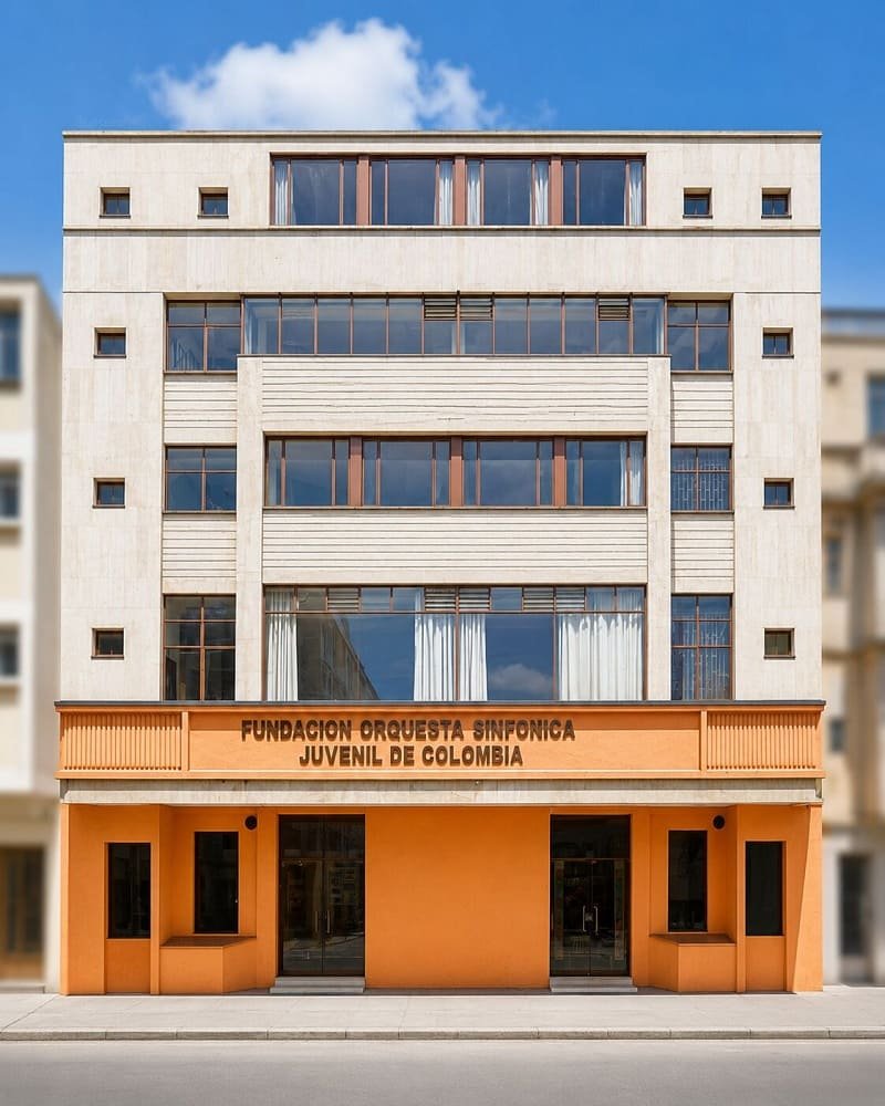 Fachada de la Fundación Orquesta Sinfónica Juvenil de Colombia